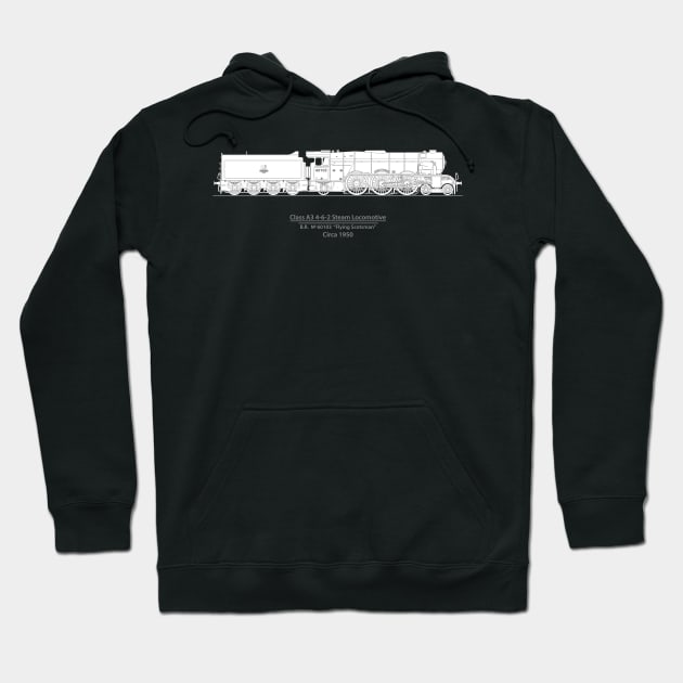 Flying Scotsman Circa 1950 Hoodie by SteveHClark